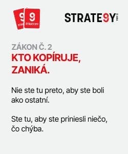 Who-copies-vanish Obrázok s nápisom: Zákon č. 2 - Kto kopíruje, hynie. Nie ste tu preto, aby ste boli ako všetci ostatní. Ste tu preto, aby ste priniesli niečo, čo vám chýba - princíp originality zo STRATE9Y.